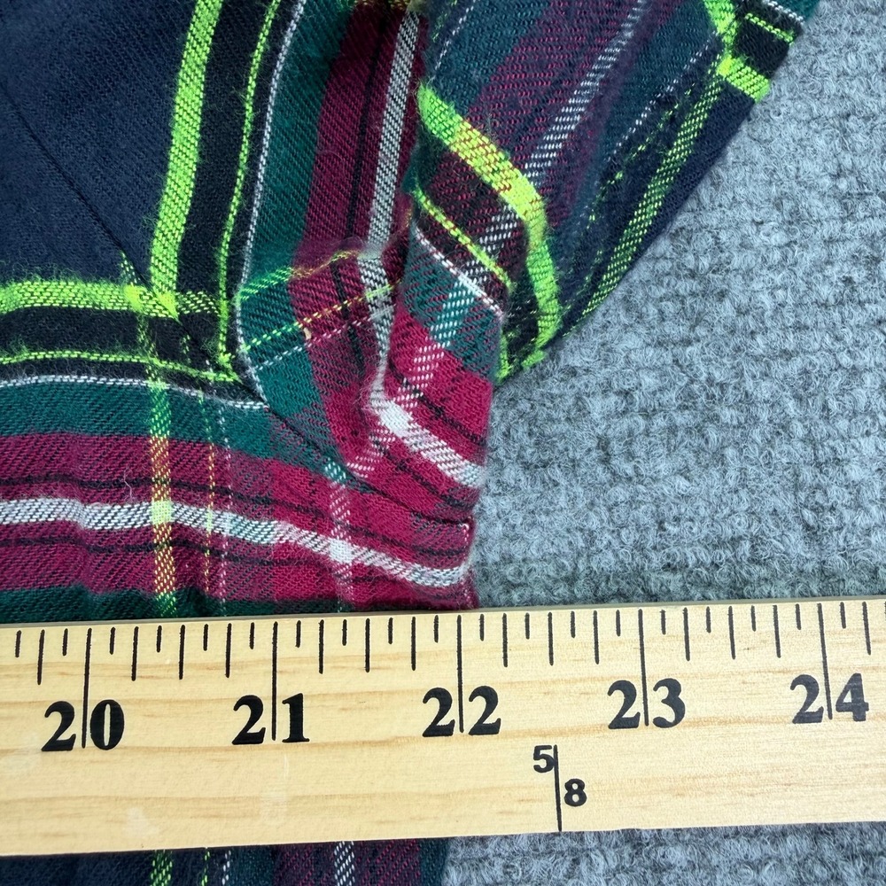 NN07‎ No Nationality Shirt Mens Large Plaid Levon Button Down Long Sleeve Pocket - Picture 9 of 12